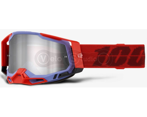 Маска 100% RACECRAFT 2 Goggle Cleat - Mirror Silver Lens