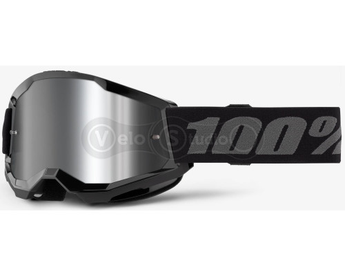 Дитяча маска 100% STRATA 2 Youth Goggle Black - Mirror Silver Lens