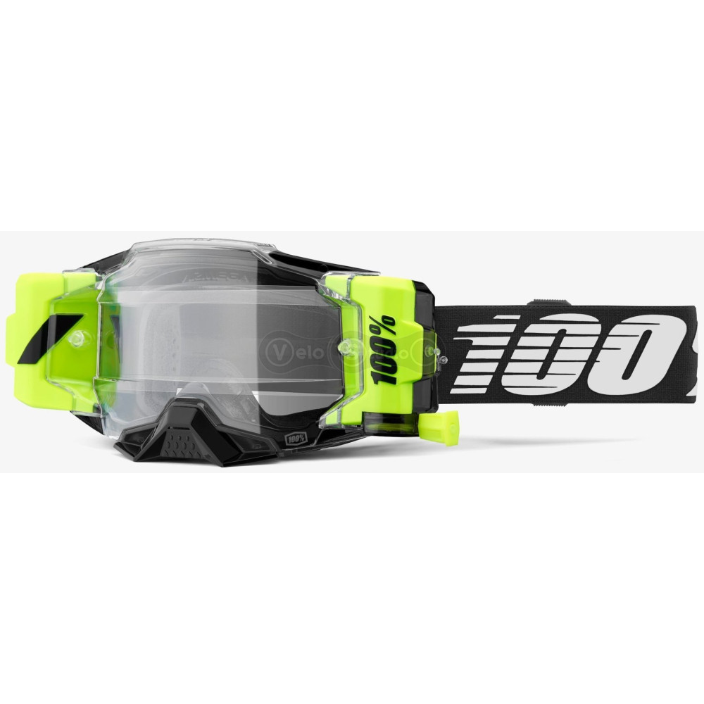 Окуляри 100% ARMEGA FORECAST Goggle Black - Clear Lens, Roll-Off