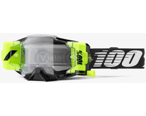 Окуляри 100% ARMEGA FORECAST Goggle Black - Clear Lens, Roll-Off