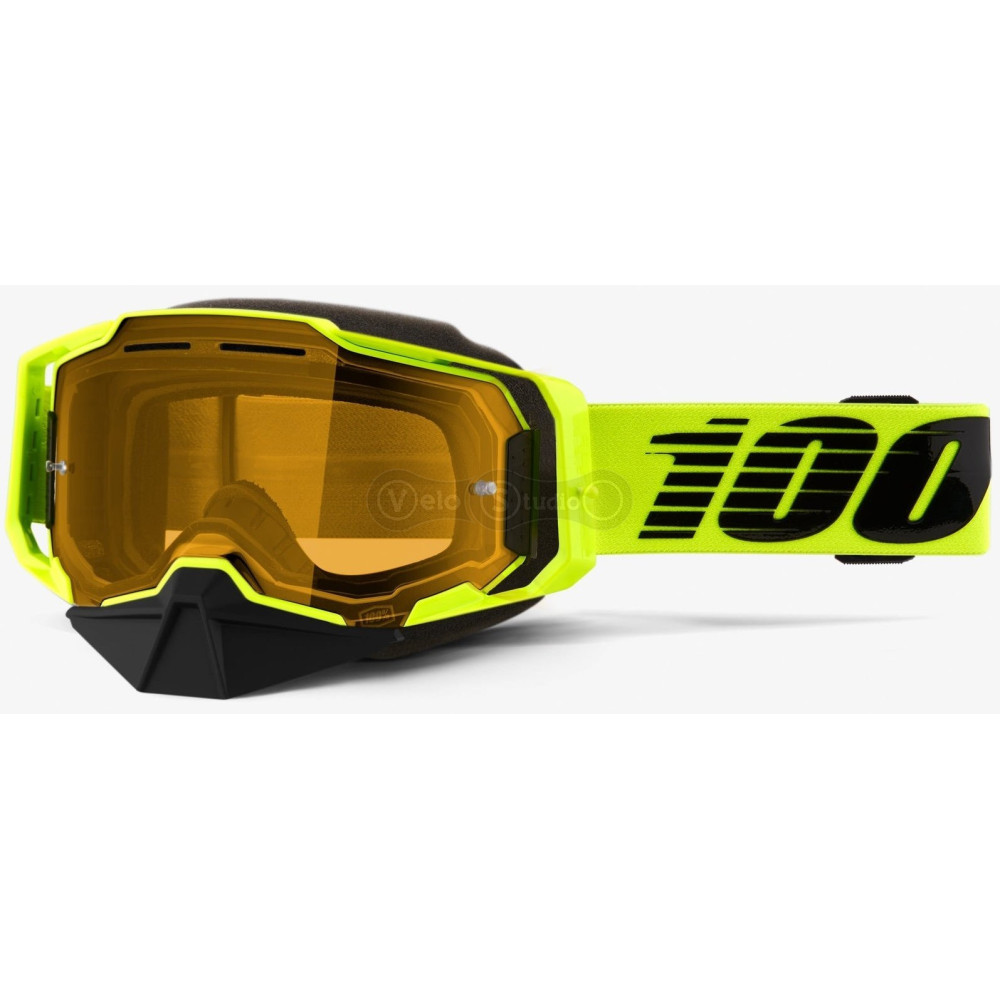 Маска 100% ARMEGA SNOWMOBILE Goggle Nuclear Citrus - Yellow Lens