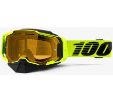 Маска 100% ARMEGA SNOWMOBILE Goggle Nuclear Citrus - Yellow Lens