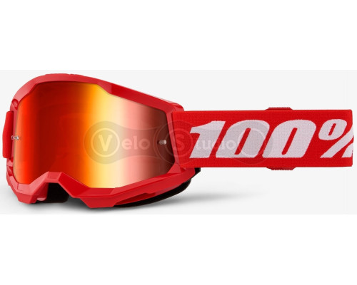 Дитяча маска 100% STRATA 2 Youth Goggle Red - Mirror Red Lens