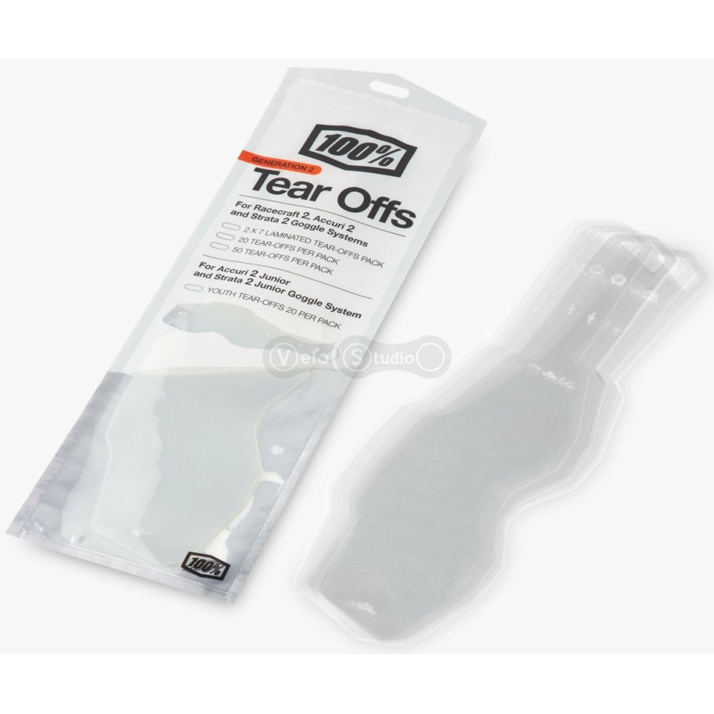 Срывки 100% Tear-Offs (Gen 2) - 20 pack, No Size