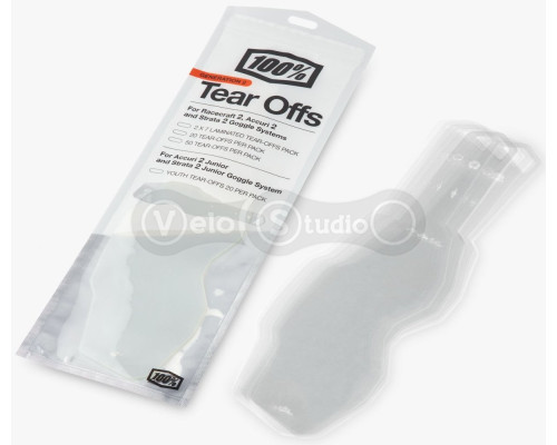 Срывки 100% Tear-Offs (Gen 2) - 20 pack, No Size