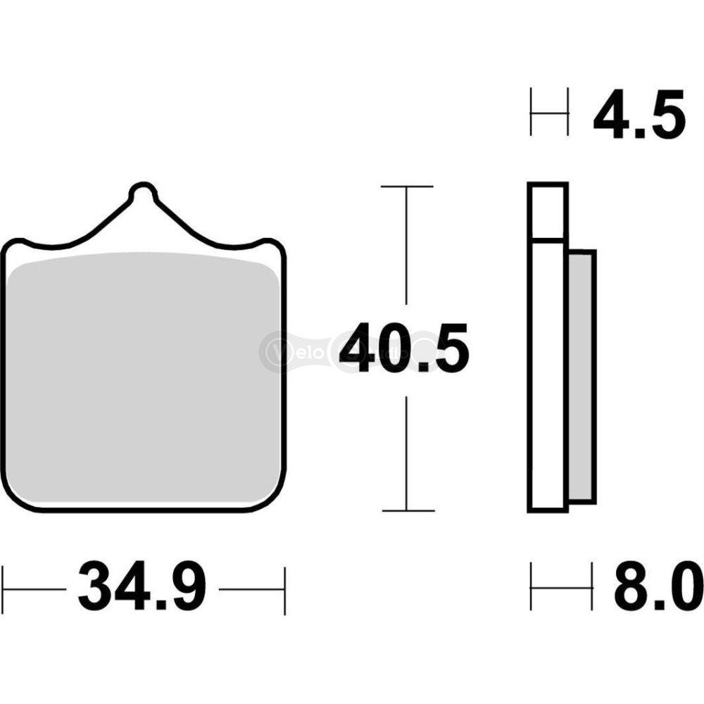 Тормозные колодки SBS 870HS Performance Front Brake Pads, EVO Sinter