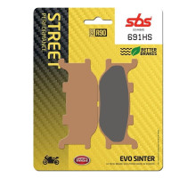 Колодки гальмівні SBS 691HS Performance Front Brake Pads, Sinter