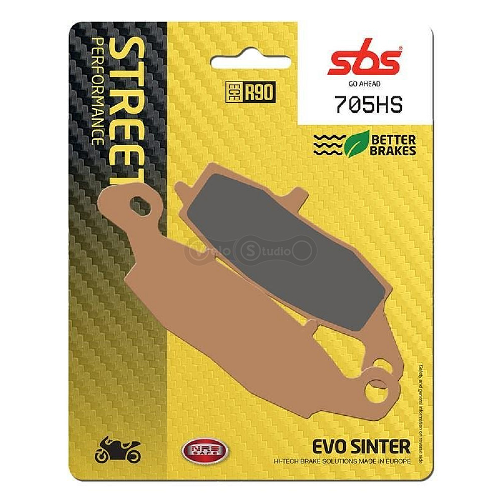 Тормозные колодки SBS 705HS Performance Front Brake Pads, Sinter