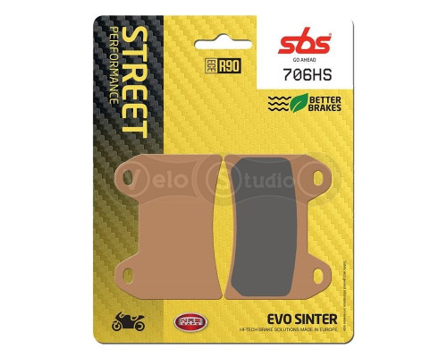 Колодки гальмівні SBS 706HS Performance Front Brake Pads, Sinter