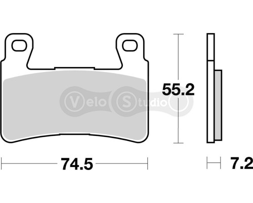 Колодки гальмівні SBS 734HS Performance Front Brake Pads, Sinter
