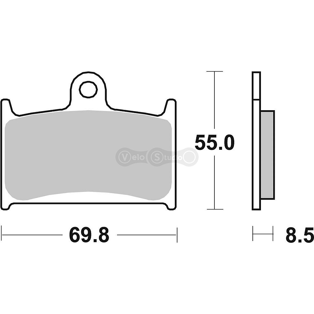Тормозные колодки SBS 624HS Performance Front Brake Pads, EVO Sinter