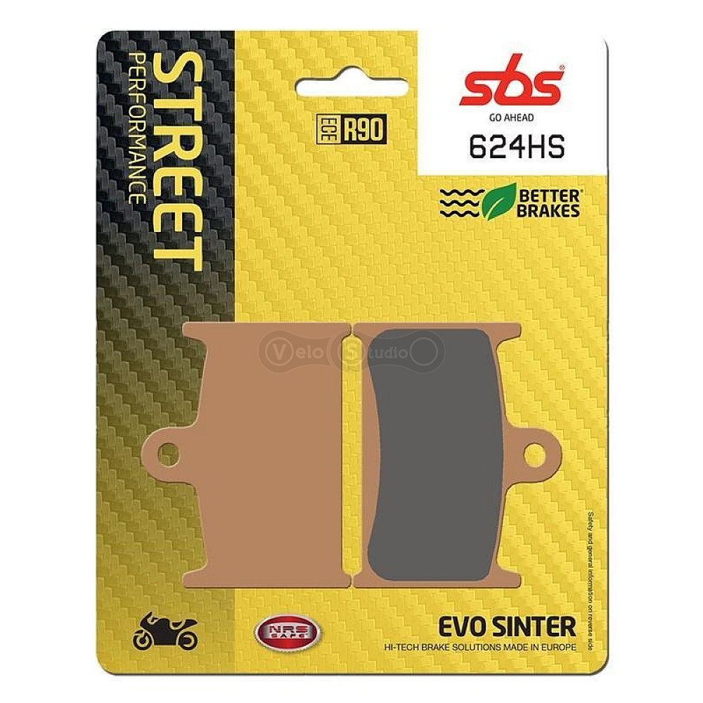 Тормозные колодки SBS 624HS Performance Front Brake Pads, EVO Sinter