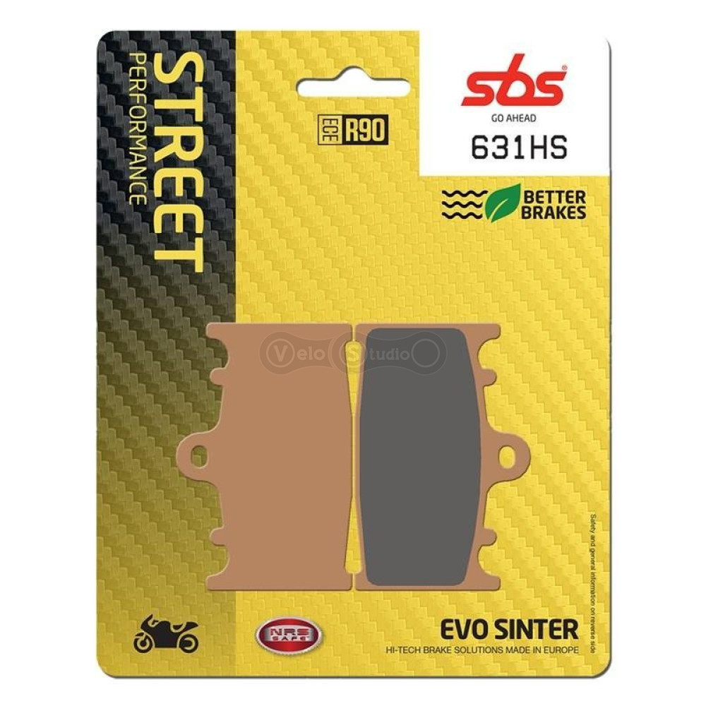 Колодки гальмівні SBS 631HS Performance Front Brake Pads, Sinter