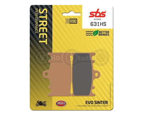 Колодки гальмівні SBS 631HS Performance Front Brake Pads, Sinter