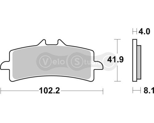 Тормозные колодки SBS 901HS Performance Front Brake Pads, EVO Sinter