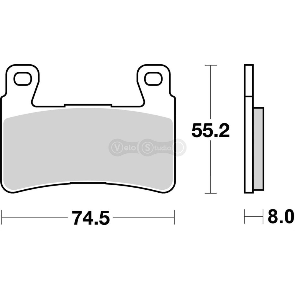 Тормозные колодки SBS 734RST Track Days Front Brake Pads, Sinter