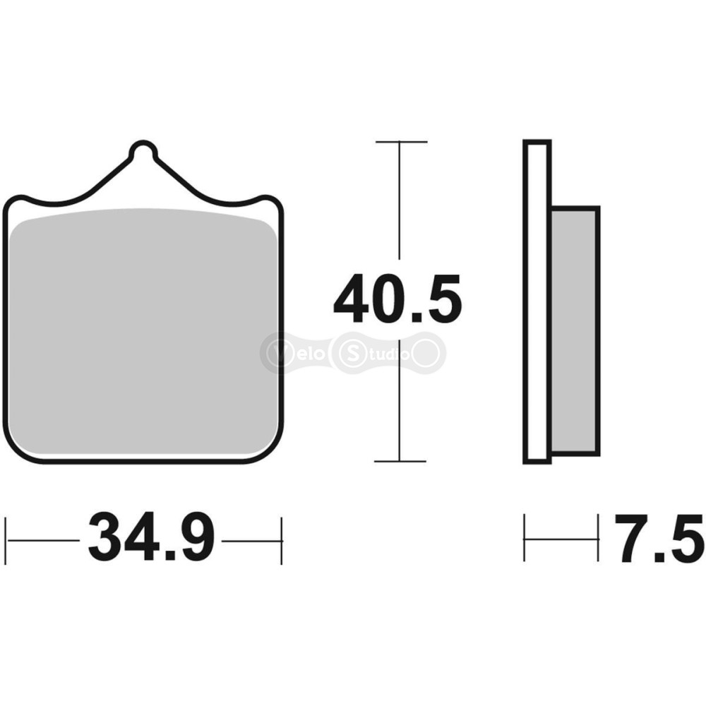 Колодки гальмівні SBS 762RST Track Days Front Brake Pads, Sinter