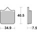 Колодки гальмівні SBS 762RST Track Days Front Brake Pads, Sinter