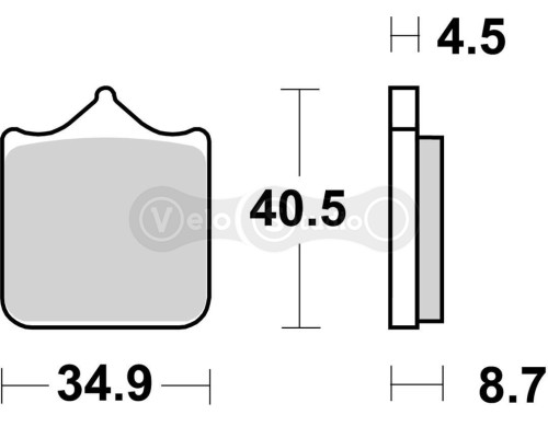 Тормозные колодки SBS 870DC Road Racing Front Brake Pads, Dual Carbon