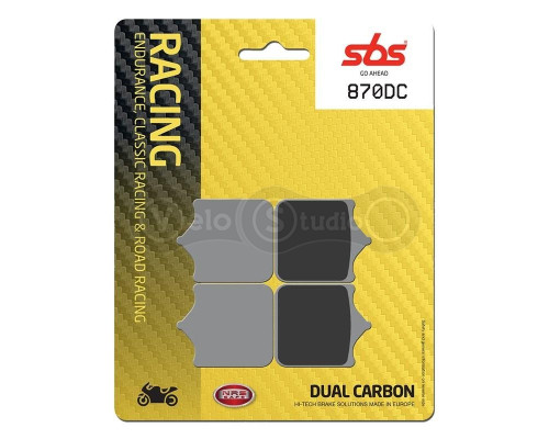 Тормозные колодки SBS 870DC Road Racing Front Brake Pads, Dual Carbon