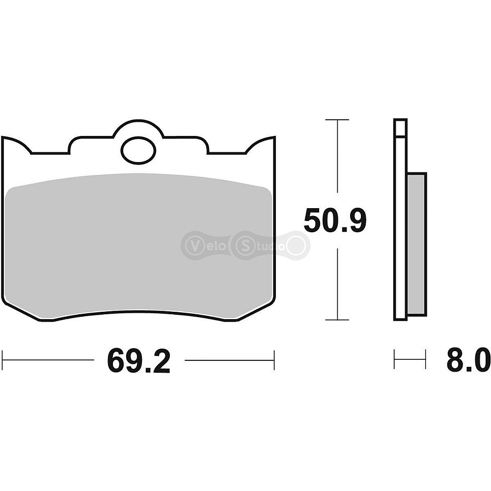 Тормозные колодки SBS 678H.LS Perfomance Machine Rear Brake Pads, Sinter