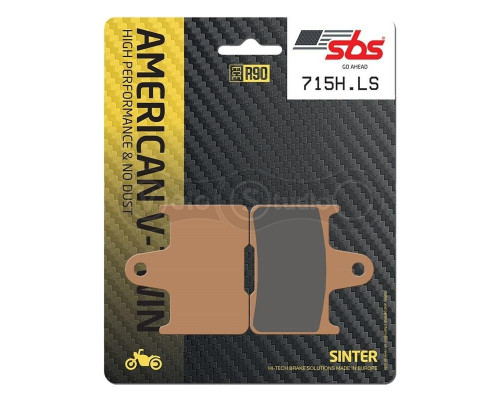Колодки гальмівні SBS 715H.LS High Performance Rear Brake Pads, Sinter