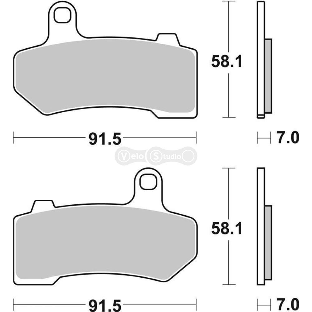 Тормозные колодки SBS 830H.LS High Performance Rear Brake Pads, Sinter