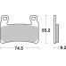 Тормозные колодки SBS 860H.HS High Performance Front Brake Pads, Sinter