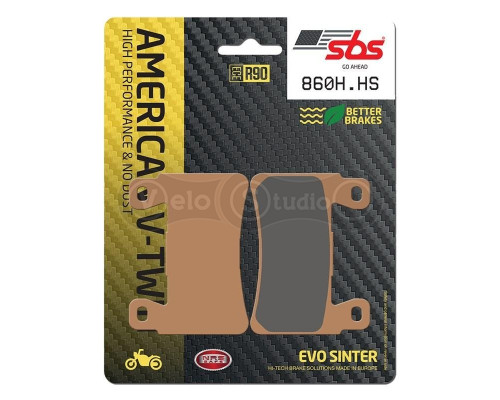 Тормозные колодки SBS 860H.HS High Performance Front Brake Pads, Sinter