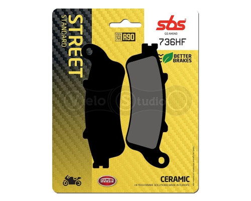 Колодки гальмівні SBS 736HF Standard Brake Pads, Ceramic