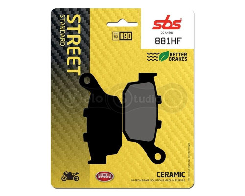 Тормозные колодки SBS 881HF Standard Brake Pads, Ceramic