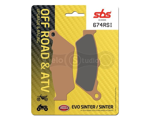 Колодки гальмівні SBS 674RSI Racing Brake Pads, EVO Sinter/Sinter