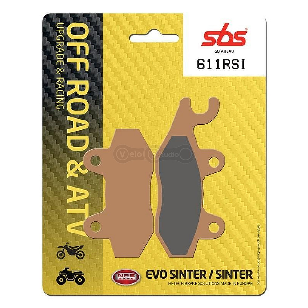 Колодки гальмові SBS 611RSI Racing Brake Pads, EVO Sinter/Sinter