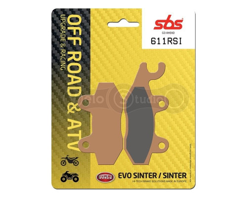 Тормозные колодки SBS 611RSI Racing Brake Pads, EVO Sinter/Sinter