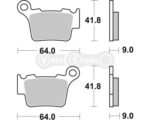 Тормозные колодки SBS 791SI Sport Brake Pads, Sinter/Carbon