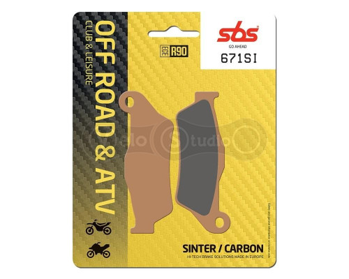 Колодки гальмові SBS 671SI Sport Brake Pads, Sinter/Carbon