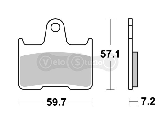 Тормозные колодки SBS 984LS Performance Rear Brake Pads, Sinter