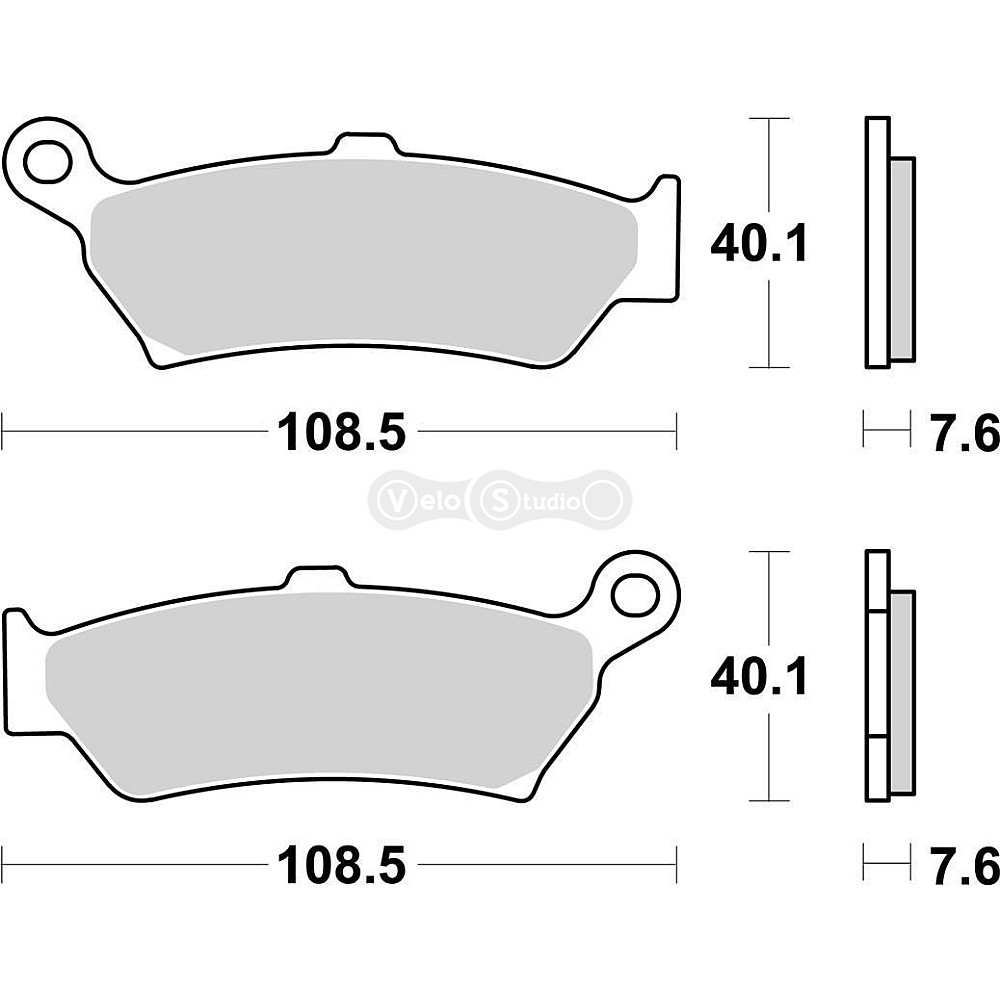 Тормозные колодки SBS 1005LS Performance Rear Brake Pads, Sinter