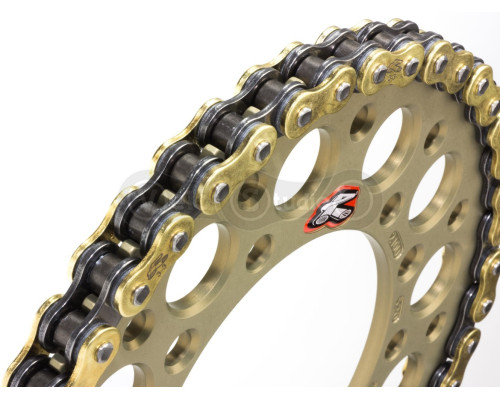Цепь Renthal R3-3 Road SRS Chain - 520 [Gold], 520-118L / Seal Ring