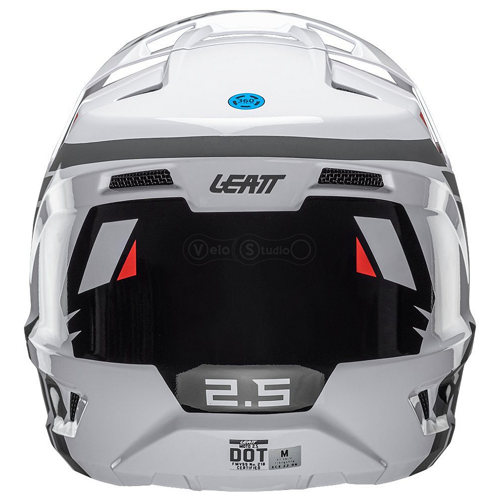 Мото шлем LEATT Moto 2.5 Helmet [White], M (57-58 см)