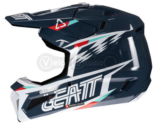 Мотошолом LEATT Moto 3.5 Helmet + Маска Velocity [Blue], M (57-58 см)