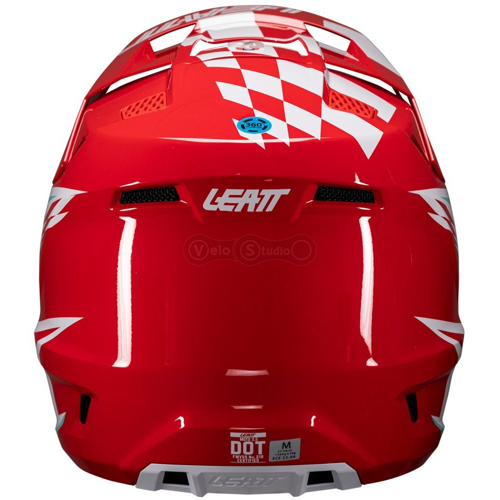Мотошлем LEATT Moto 3.5 Helmet + Маска Velocity [Red], S (55-56 см)