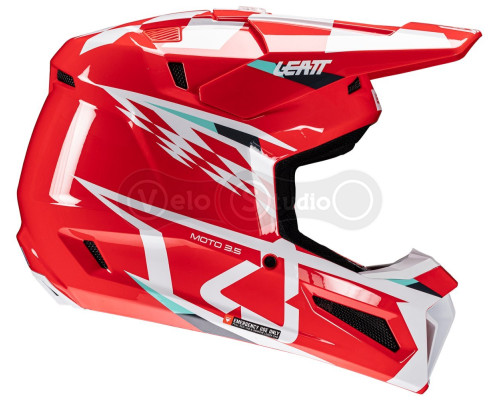 Мотошлем LEATT Moto 3.5 Helmet + Маска Velocity [Red], S (55-56 см)