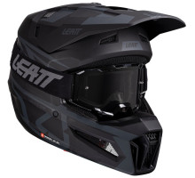 Мотошолом LEATT Moto 3.5 Helmet + Маска Velocity [Stealth], S (55-56 см)