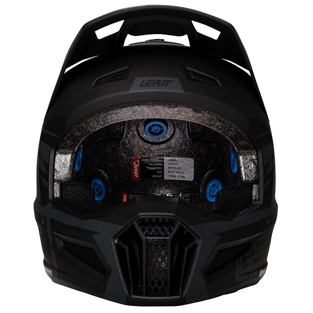 Мотошлем LEATT Moto 3.5 Helmet + Маска Velocity [Stealth], M (57-58 см)