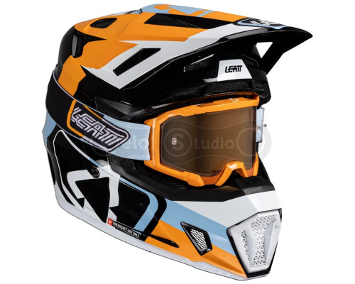Мотошолом LEATT Moto 7.5 Helmet + Маска Velocity [Orange], M (57-58 см)