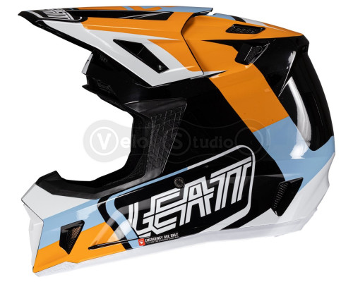 Мотошолом LEATT Moto 7.5 Helmet + Маска Velocity [Orange], M (57-58 см)