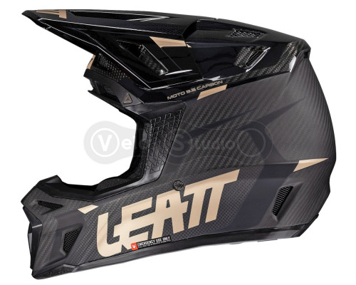 Мотошолом LEATT Moto 9.5 Helmet + Маска Velocity 6.5 [Black], L (59-60 см)