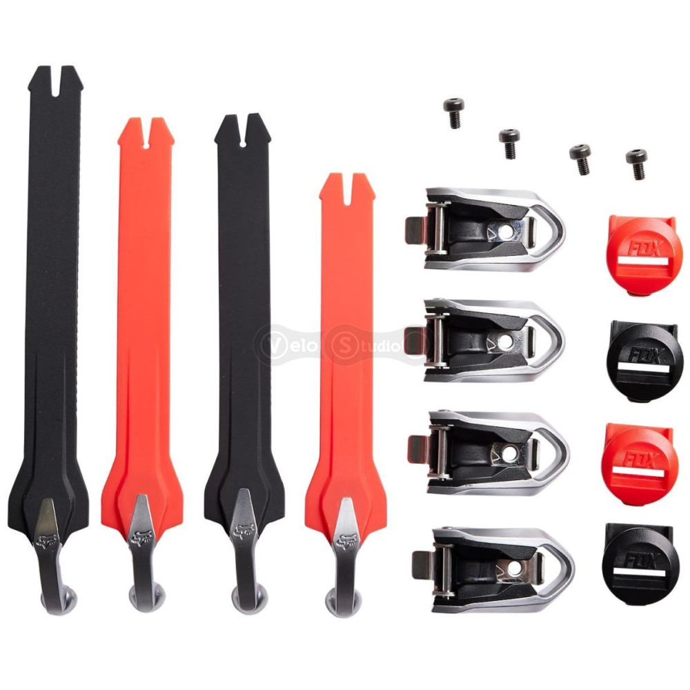 Застёжки к мотоботам Fox MOTION STRAP/BUCKLE/PASS KIT [Flo Red], No Size