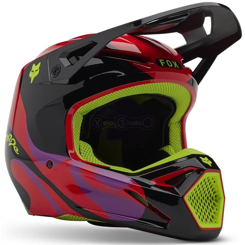 Мотошолом FOX V1 Mips Helmet - Emotion [Flo Red], M